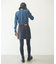 DENIM ZIP SKIRT