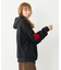 LOVE HEART ELBOW SWEAT HOODIE