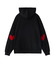 LOVE HEART ELBOW SWEAT HOODIE