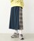 PLAID PANEL SKIRT