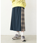 PLAID PANEL SKIRT