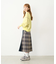 PLAID PANEL SKIRT