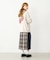 PLAID PANEL SKIRT