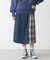 PLAID PANEL SKIRT