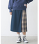 PLAID PANEL SKIRT