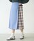 PLAID PANEL SKIRT