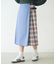 PLAID PANEL SKIRT