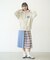 PLAID PANEL SKIRT