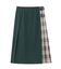 PLAID PANEL SKIRT