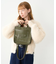 SQUARE PIPING SHOULDER BAG