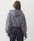 OVERLOCK STICHED ZIP UP HOODIE