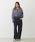 OVERLOCK STICHED ZIP UP HOODIE