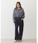 OVERLOCK STICHED ZIP UP HOODIE