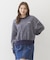 OVERLOCK STICHED SWEAT TOP