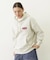 OVAL LOGO EMBROIDERY SWEAT HOODIE