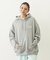 OVAL LOGO EMBROIDERY SWEAT HOODIE