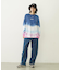 TIE DYED JAGGED PATTERN L/S TEE