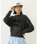 CUT-OUT LOGO SHORT SWEAT TOP