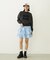 CUT-OUT LOGO SHORT SWEAT TOP