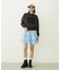 CUT-OUT LOGO SHORT SWEAT TOP