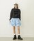 CUT-OUT LOGO SHORT SWEAT TOP