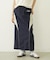 LINE PIPING LONG SKIRT