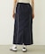 LINE PIPING LONG SKIRT