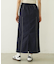 LINE PIPING LONG SKIRT