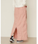 LINE PIPING LONG SKIRT