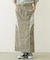 LINE PIPING LONG SKIRT