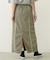 LINE PIPING LONG SKIRT