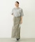 LINE PIPING LONG SKIRT