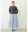 GINGHAM CHECK VOLUME SKIRT