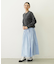 GINGHAM CHECK VOLUME SKIRT