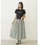 GINGHAM CHECK VOLUME SKIRT