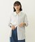 STRIPED SHIRRING SHIRT
