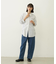 STRIPED SHIRRING SHIRT