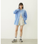 STRIPED SHIRRING SHIRT