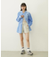 STRIPED SHIRRING SHIRT