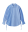 STRIPED SHIRRING SHIRT