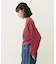 TUCK STRIPE L/S TOP