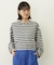 TUCK STRIPE L/S TOP