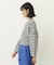 TUCK STRIPE L/S TOP