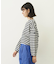 TUCK STRIPE L/S TOP