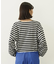 TUCK STRIPE L/S TOP