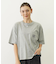 CUT OUT LOGO POCKET WIDE S/S TEE