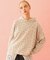 CHERRY PATTERN WAFFLE HOODIE TOP