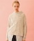 CHERRY PATTERN WAFFLE HOODIE TOP