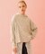 CHERRY PATTERN WAFFLE HOODIE TOP