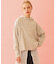 CHERRY PATTERN WAFFLE HOODIE TOP